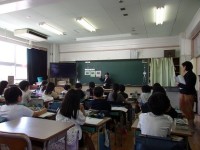 教育実習の研究授業風景