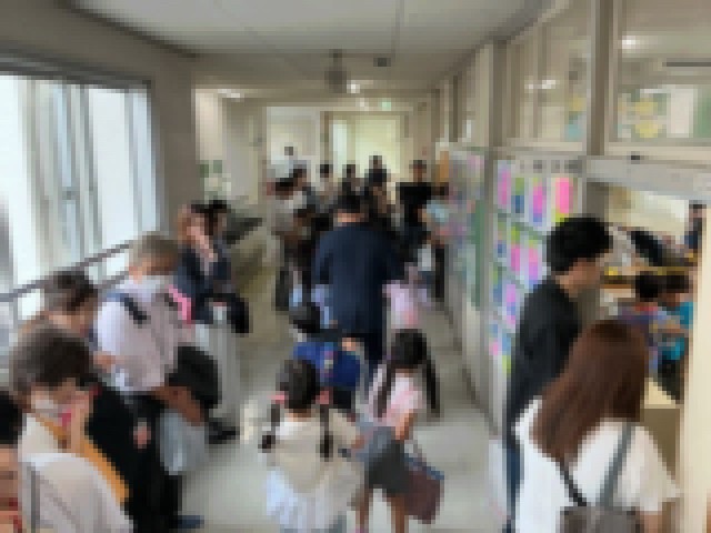 ２組の教室移動
