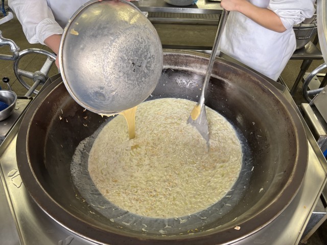 ホワイトソースも手作りです。