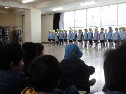 船堀幼稚園からの出し物