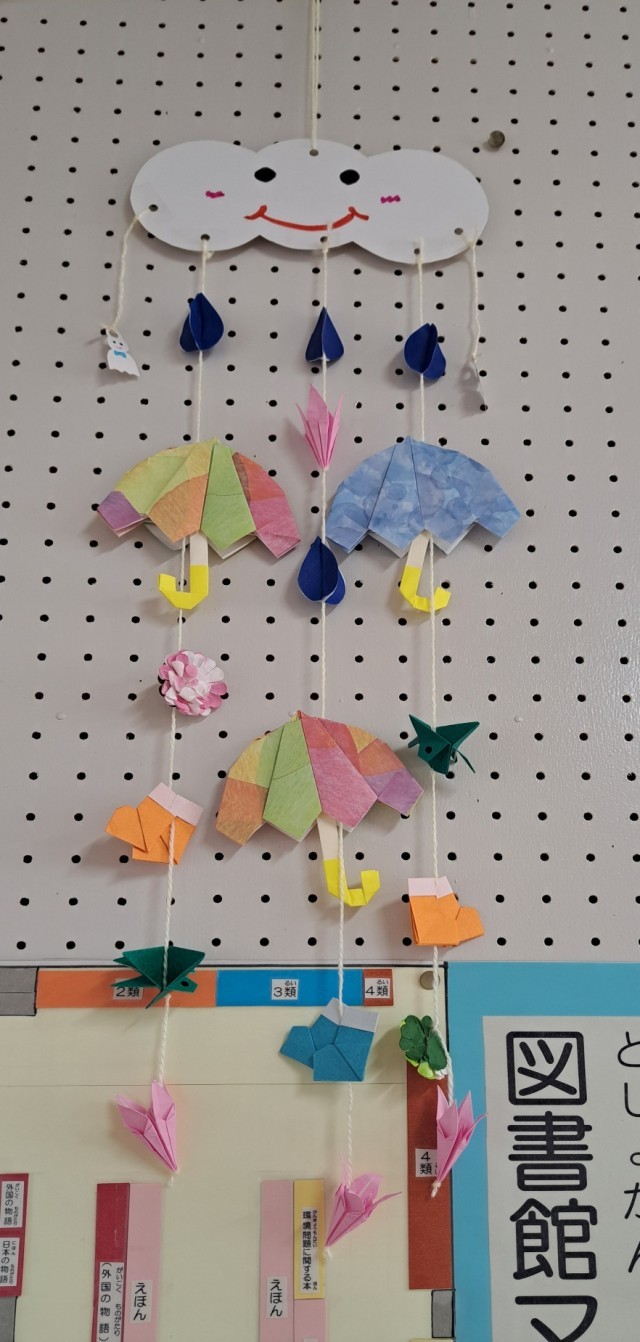 梅雨　柱飾り
