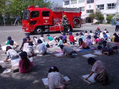 はたらく消防写生会