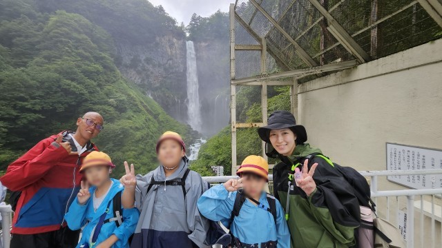 華厳の滝　集合写真