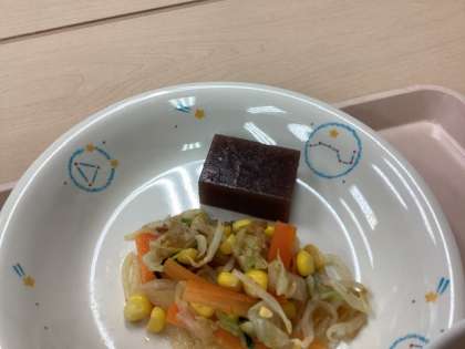 「羊羹」と「梅香和え」