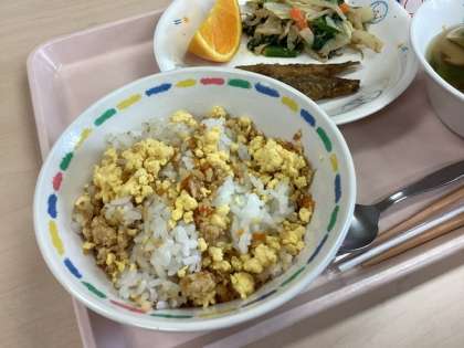 「二色そぼろ丼」