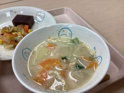 「豆乳入り味噌汁」