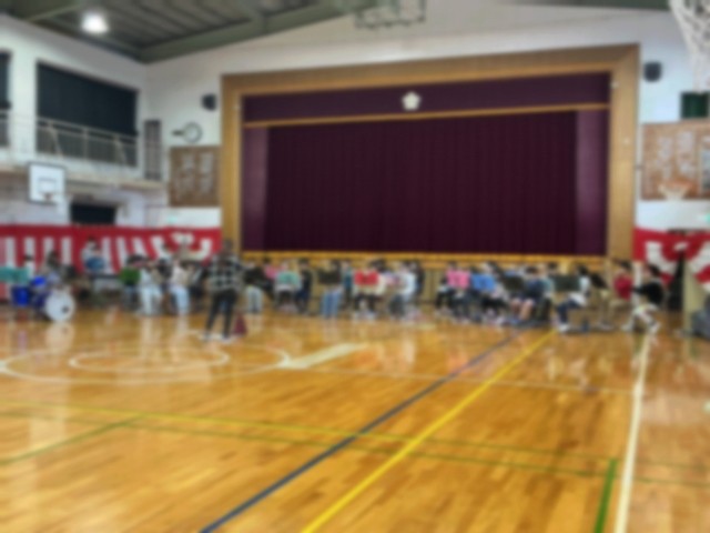 今朝の練習風景