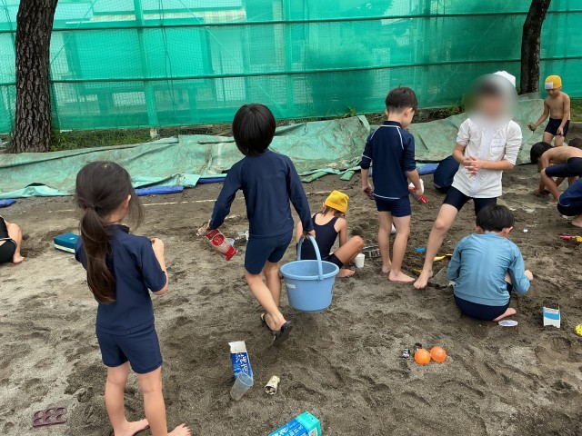 水は自分たちで運びました。