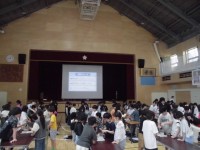 ～ろ過の実験中～