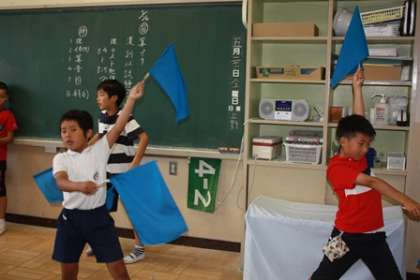 真剣に練習