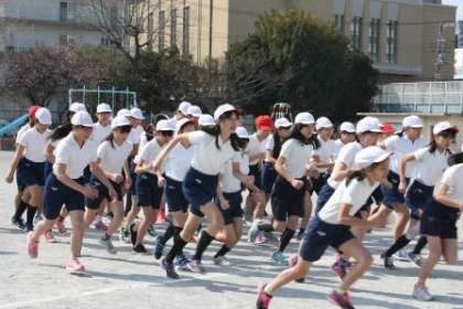 ６年生　小学校最後のマラソン大会