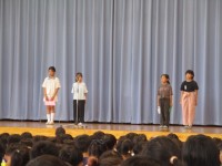 終業式　児童代表の言葉