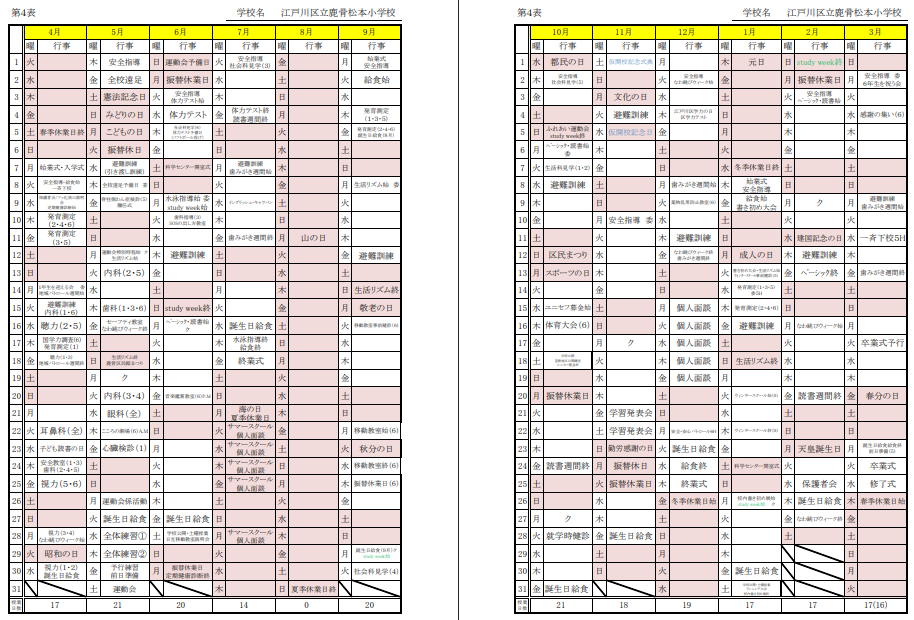 R7年間行事
