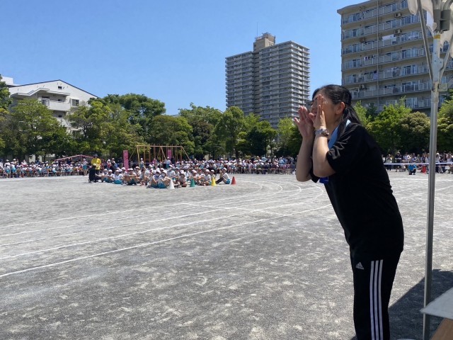 校長先生の応援！