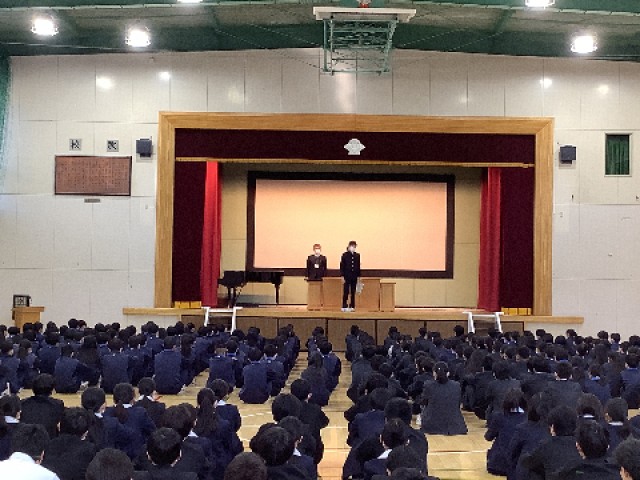 部活動表彰（吹奏楽部）