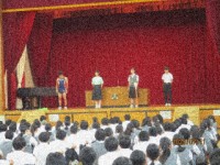 代表生徒の決意表明