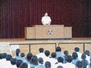校長先生からの激励