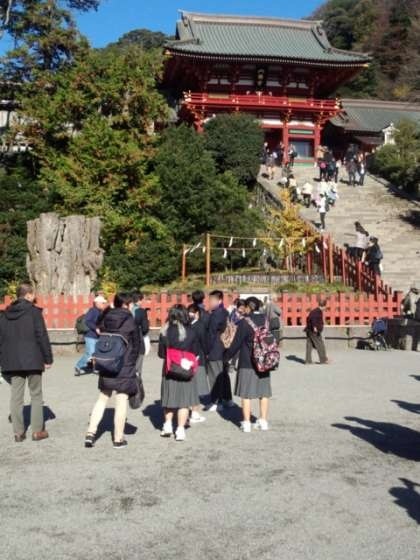 鶴岡八幡宮にて