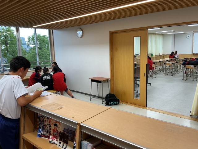 待っている間も学校の過去問を活用しています