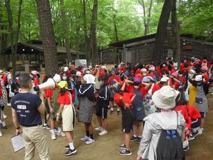 清水公園スタッフの方から全体への説明