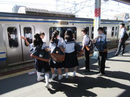 新小岩駅出発