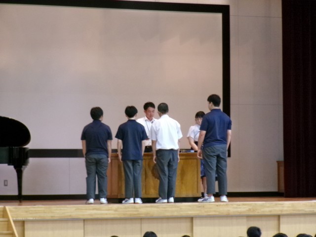 秋季総体表彰（柔道部）
