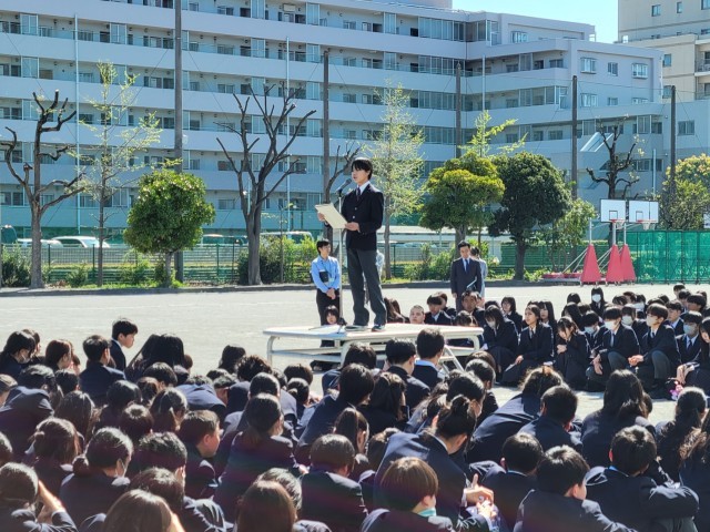 歓迎の言葉（生徒会副会長）