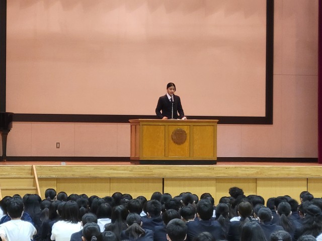 3学年委員長の話