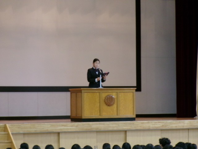 生徒会長の話