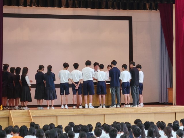 ソフトテニス部表彰