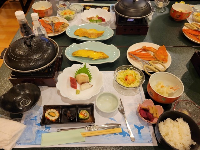 豪華な夕食