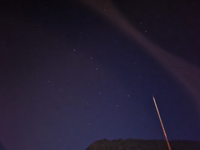 屋上からの北斗七星