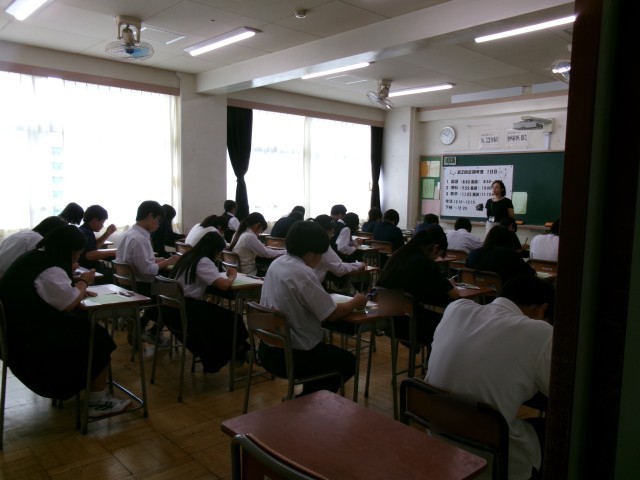 ２回目の定期考査（１年生）