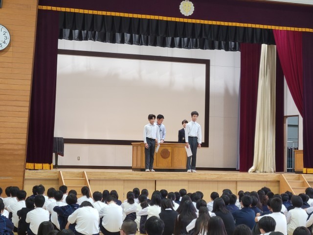 柔道部表彰