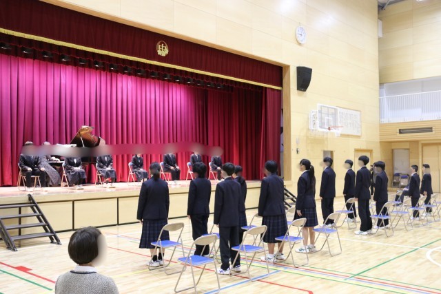 １，２年生から３年生への励ましの言葉